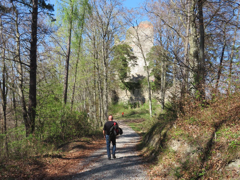 die Ruine im Blickfeld