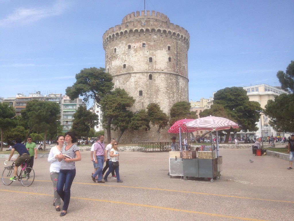 Der 35 m hohe "weiße Turm"