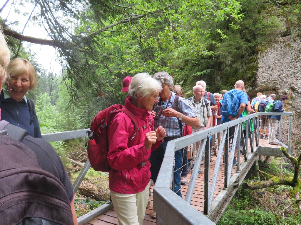auf der Aussichtsbrücke
