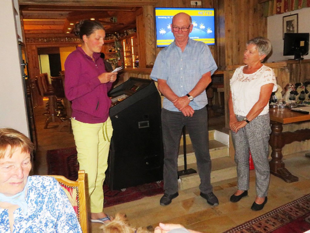 Abschied von einer schönen ereignisreichen Wanderwoche - Danke Theo und Hanne!