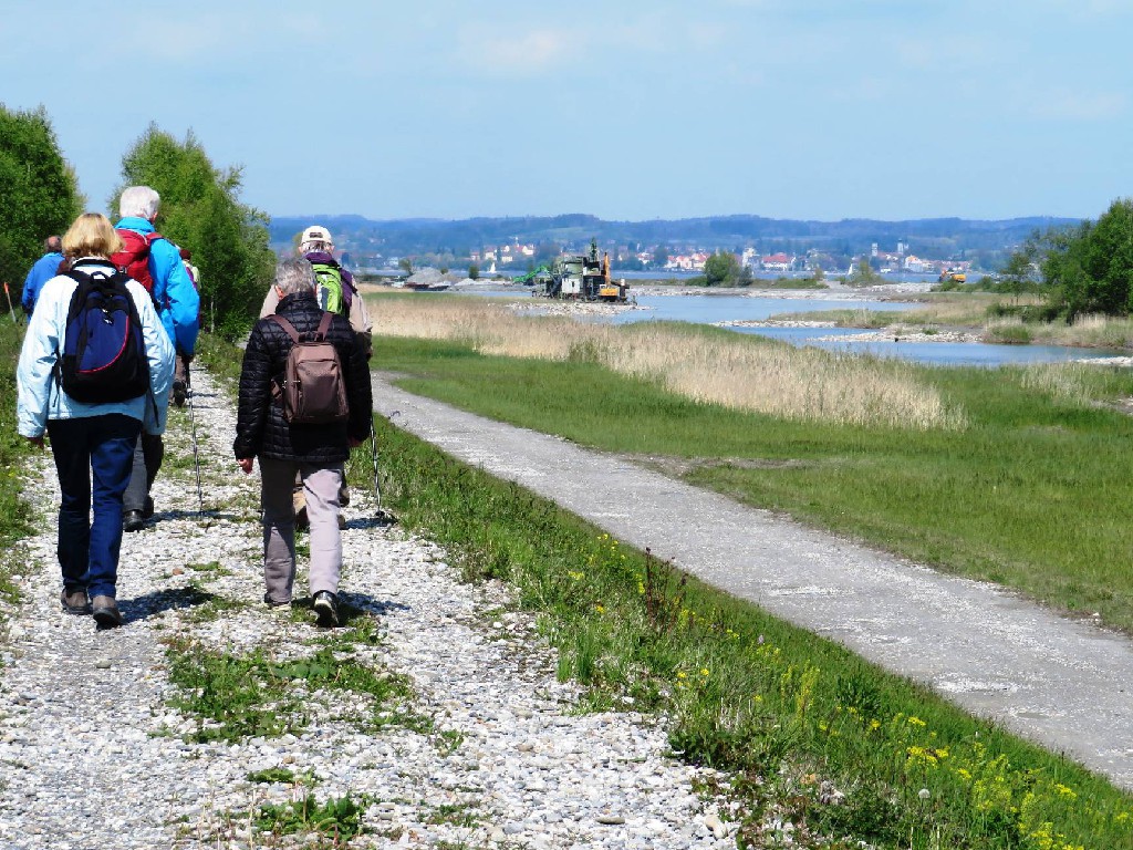 Sicht vom Damm bis Lindau