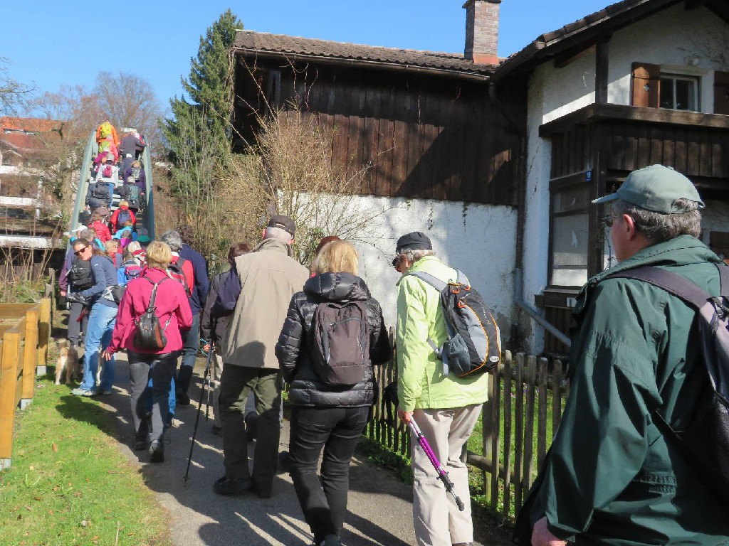 40 Wanderfreunde und 5 brave Hunde