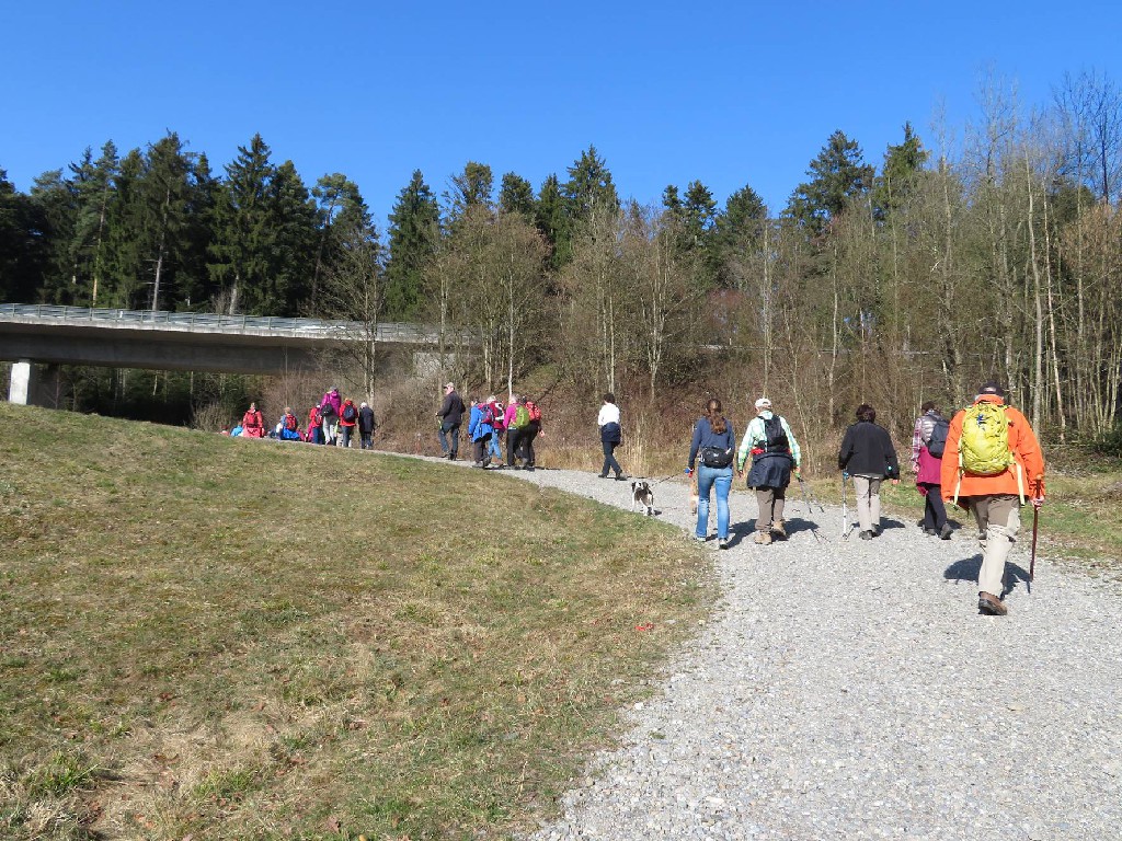 weiter wandern wir unter der B31 durch