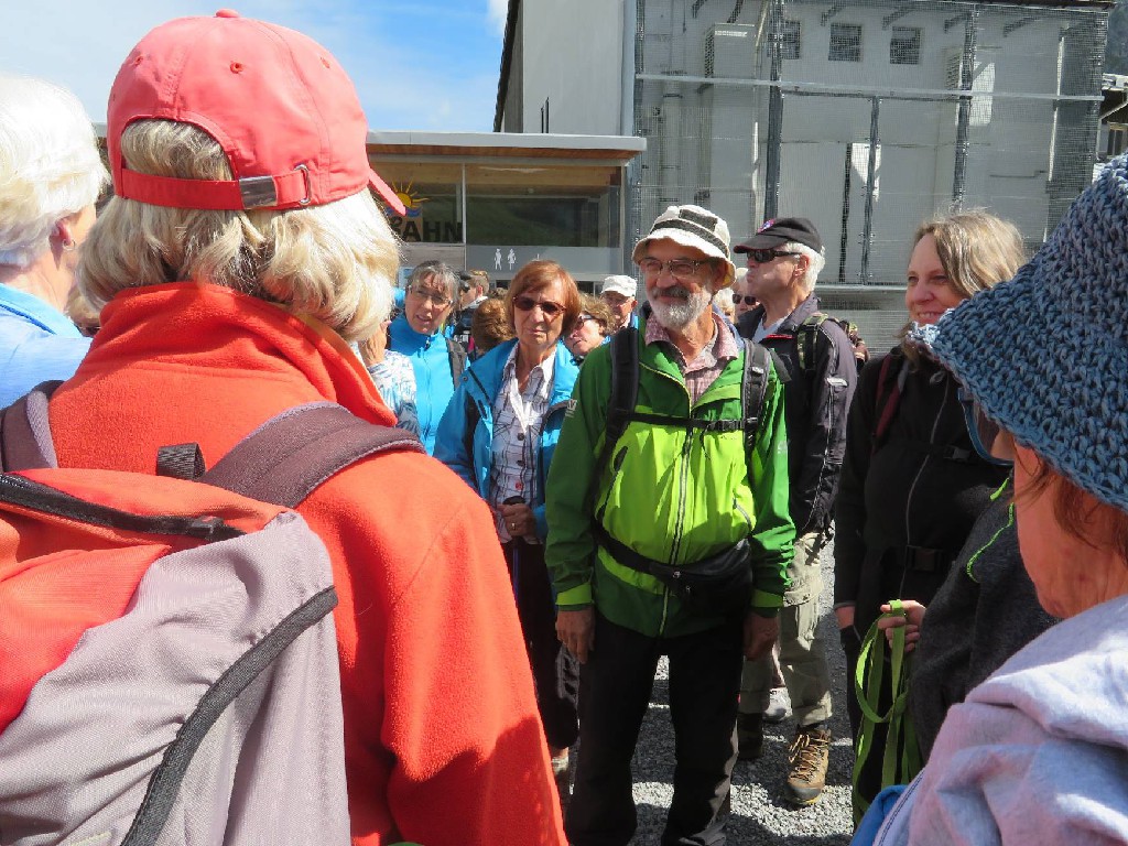 Jürgen führt die Bergsteiger