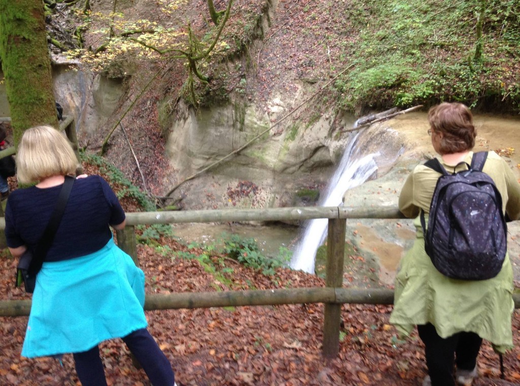 am rauschenden Wasserfall