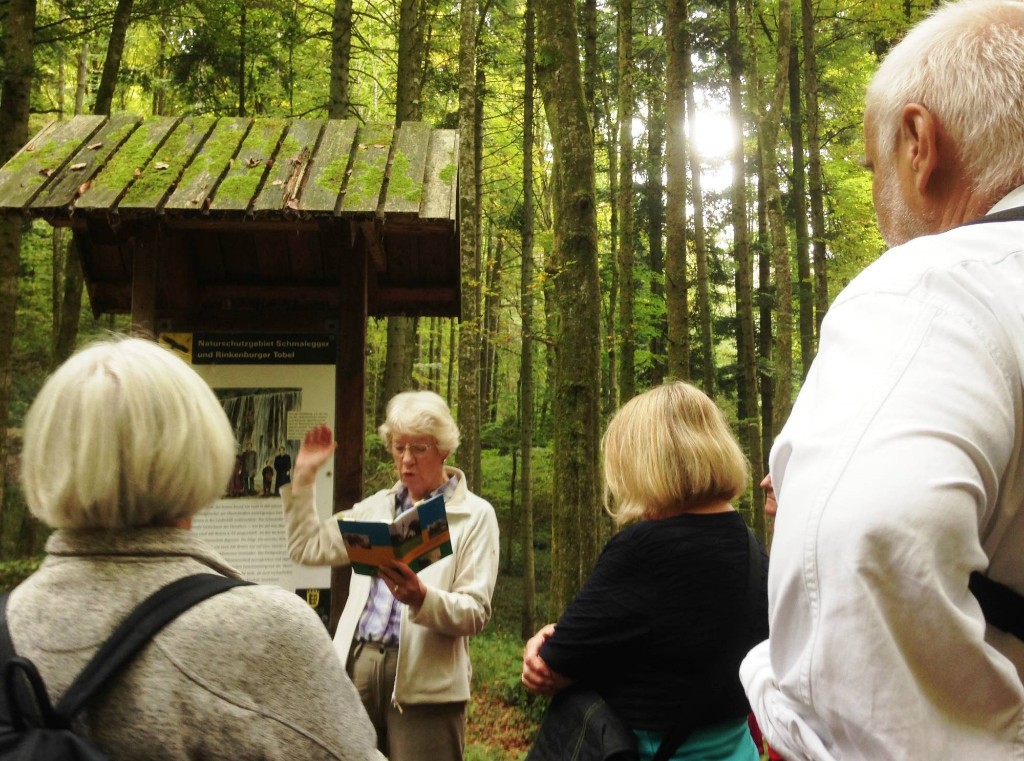 Irene berichtet über die Entstehung der Naturlandschaft