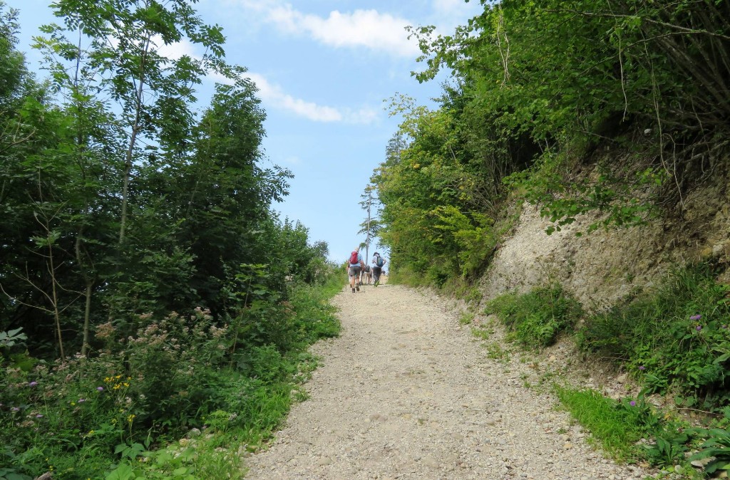 weiter bergauf