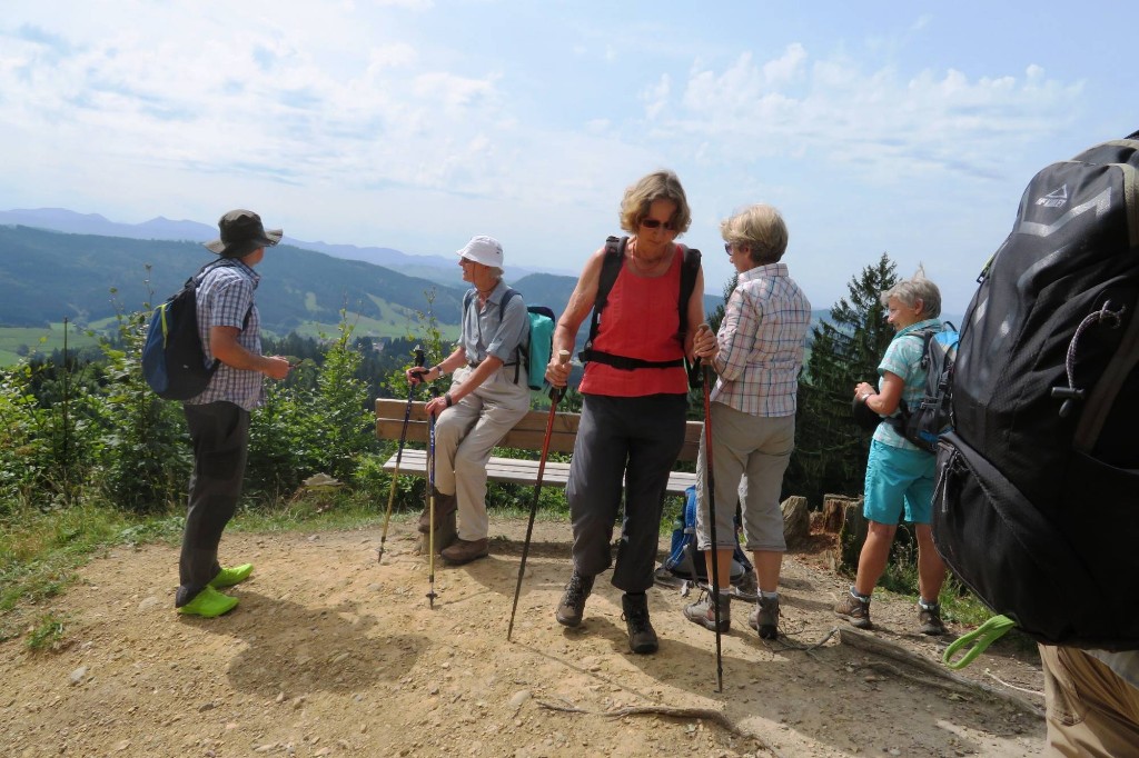 Bergblick und Blick ins Allgäu