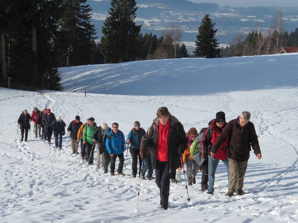 mit 35 Wanderfreunden