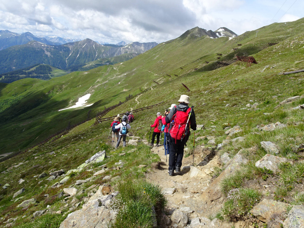 auf Bergpfad