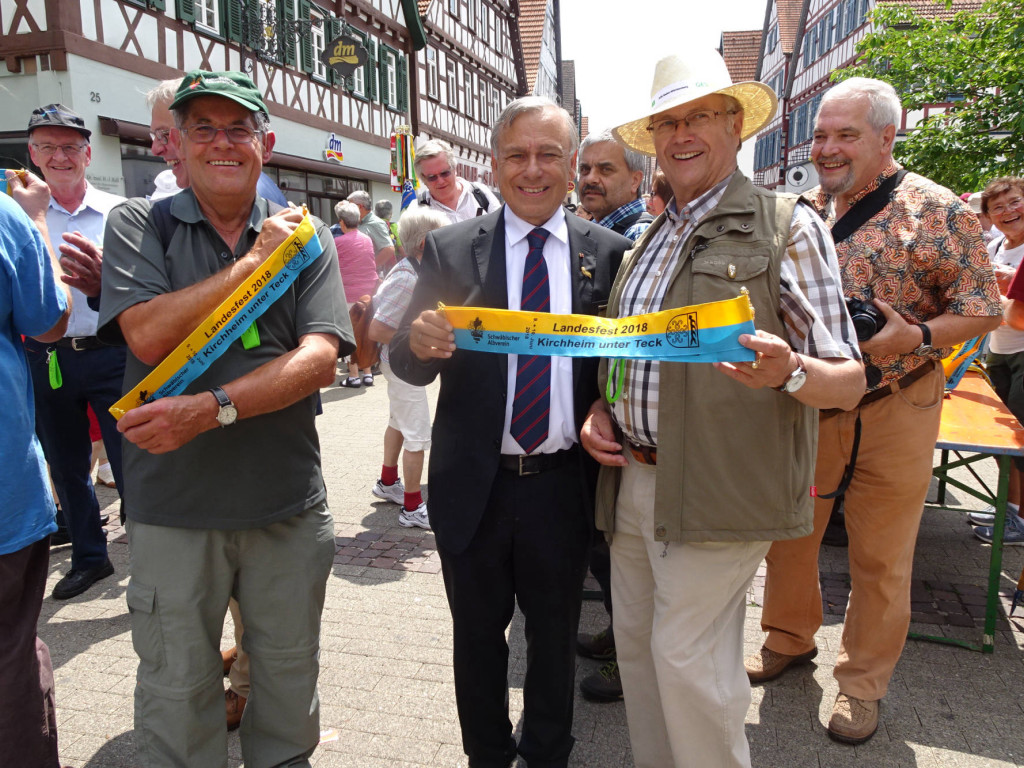 Präsident Dr.Rauchfuß mit Karl Beck und Alois Röck