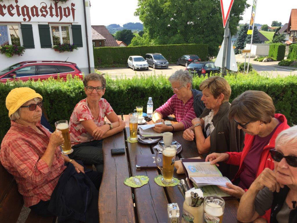 mit lauter netten Teilnehmern