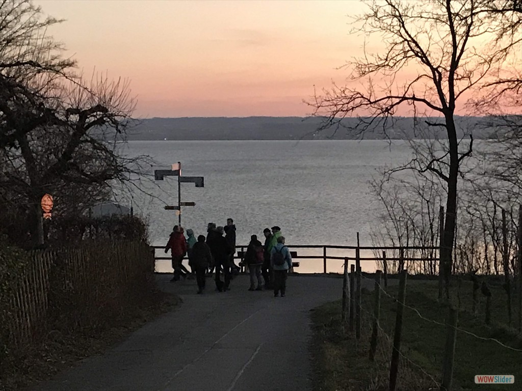 der See in der Abendsonne