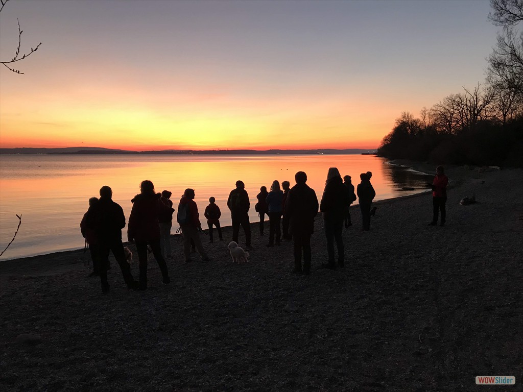 beim Sonnenuntergang