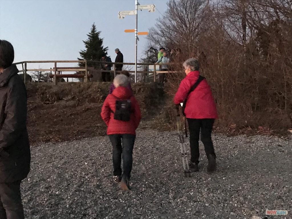 zurück und steil bergauf